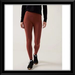 Athleta Rainier Tights Ancient Mahogany Leggings